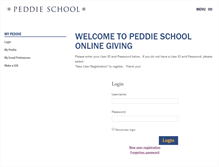 Tablet Screenshot of my.peddie.org